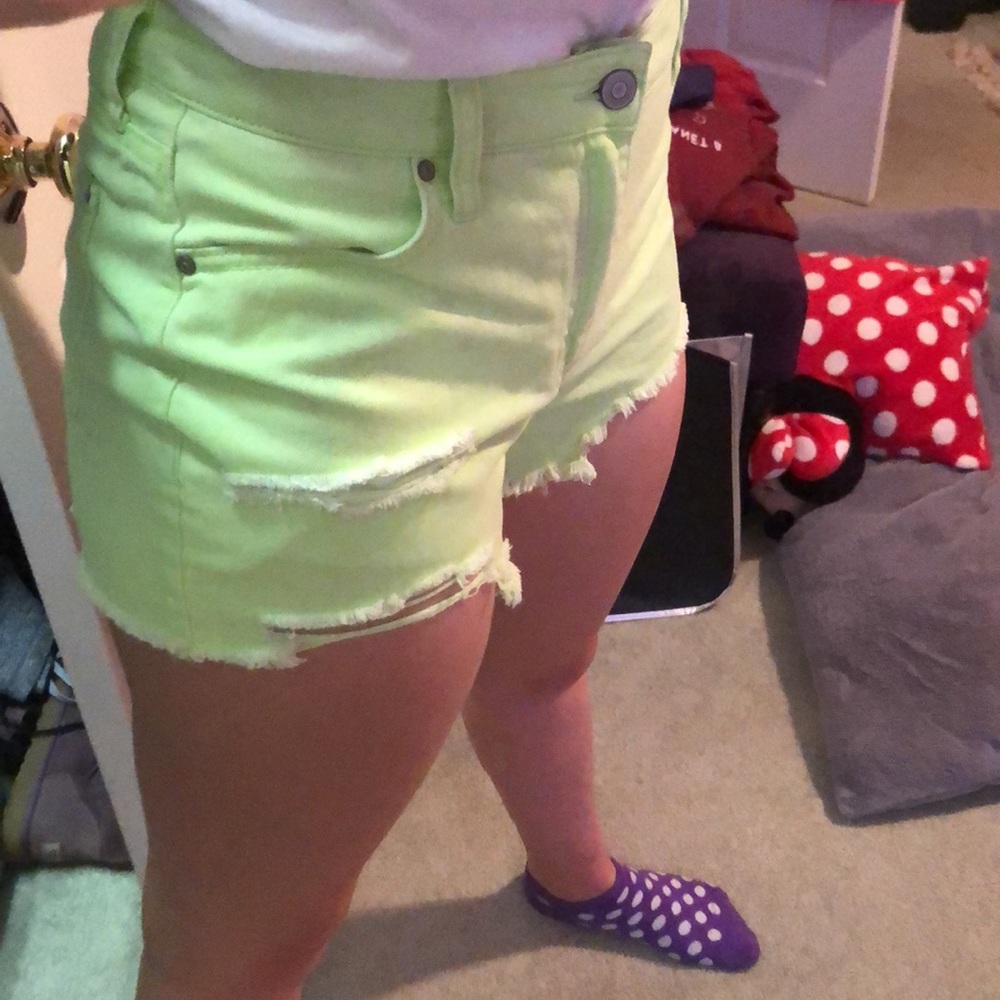 High Rise Distressed Shorts - Picture 3 of 6